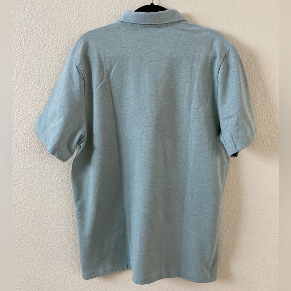 Buffalo David Bitton Seafoam Green Short Sleeve Polo Mens Large - Picture 3 of 9